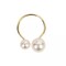 Gold 10 Metal 2.5" Napkin Rings White Faux Pearls Party Events Home Decorations